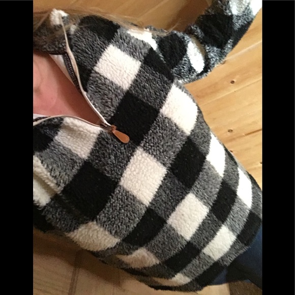 New Buffalo Sherpa check print pullover jacket - Picture 3 of 3